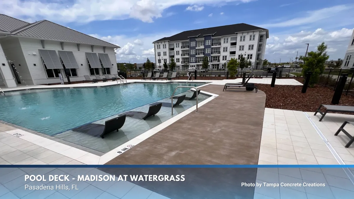 Pool Deck in Pasadena Hills, FL by Tampa Concrete Creations